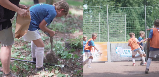 Bolzen für den guten Zweck – Umweltschutz kombiniert mit Fußball